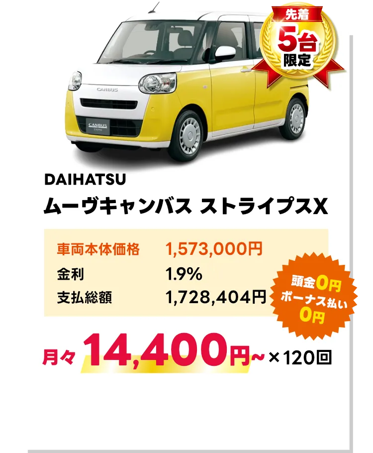 ムーヴキャンバス ストライプスX