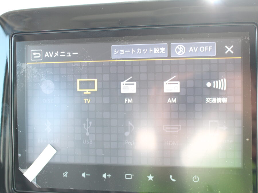 スペーシアカスタム　ハイブリッドXS　全方位ナビ付