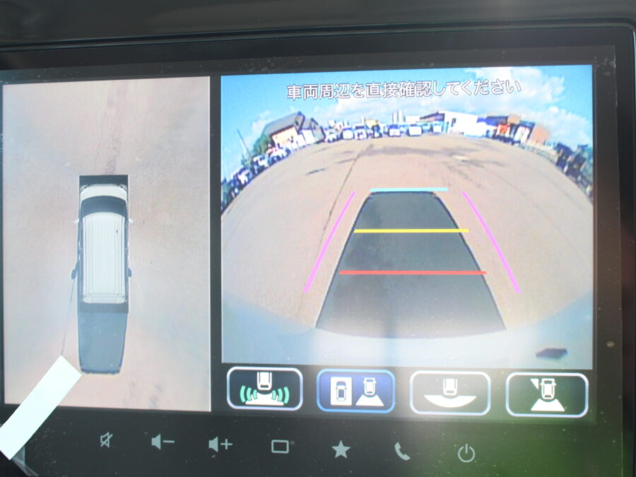 スペーシアカスタム　ハイブリッドXS　全方位ナビ付