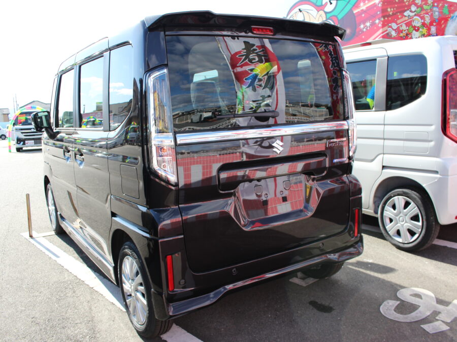 スペーシアカスタム　ハイブリッドGS　全方位ナビ付