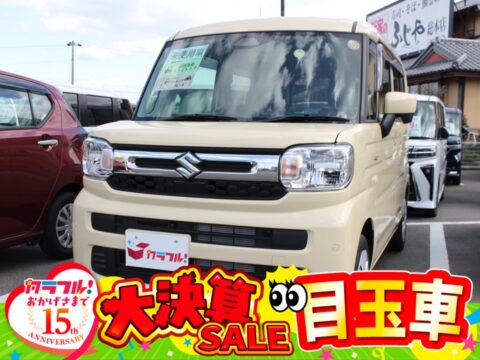 スペーシア　ハイブリッドX　　　全方位ナビ・ETC・ドライブレコーダー付き